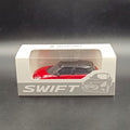Suzuki Swift 1:64 Scale Diecast Model Car – Red with Black Roof (Collector's Edition)