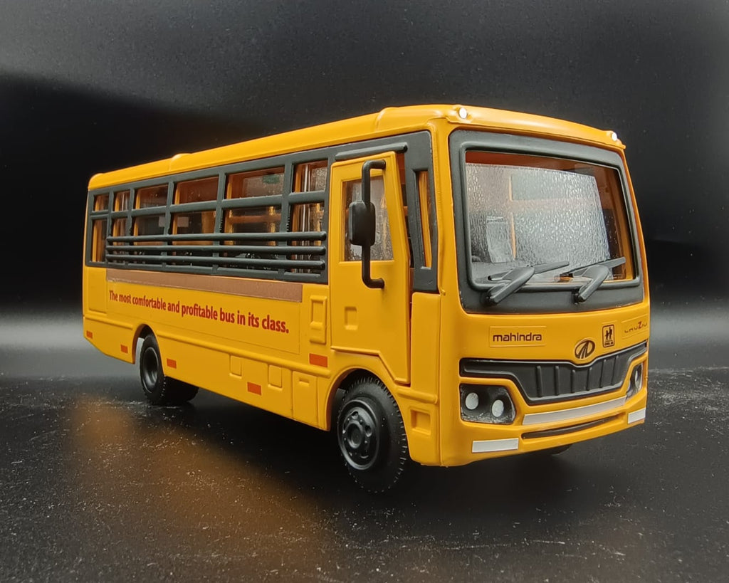 Mahindra Cruzio School Bus Scale Model (1:32 Scale)