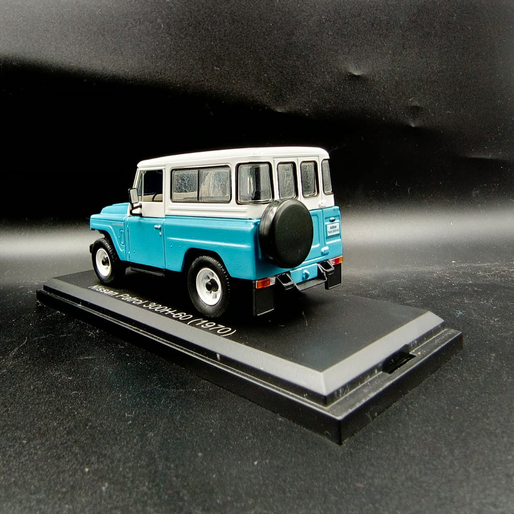 First43 1:43 Nissan Patrol 300 H-60 1970 - Light Blue & White (Jonga)