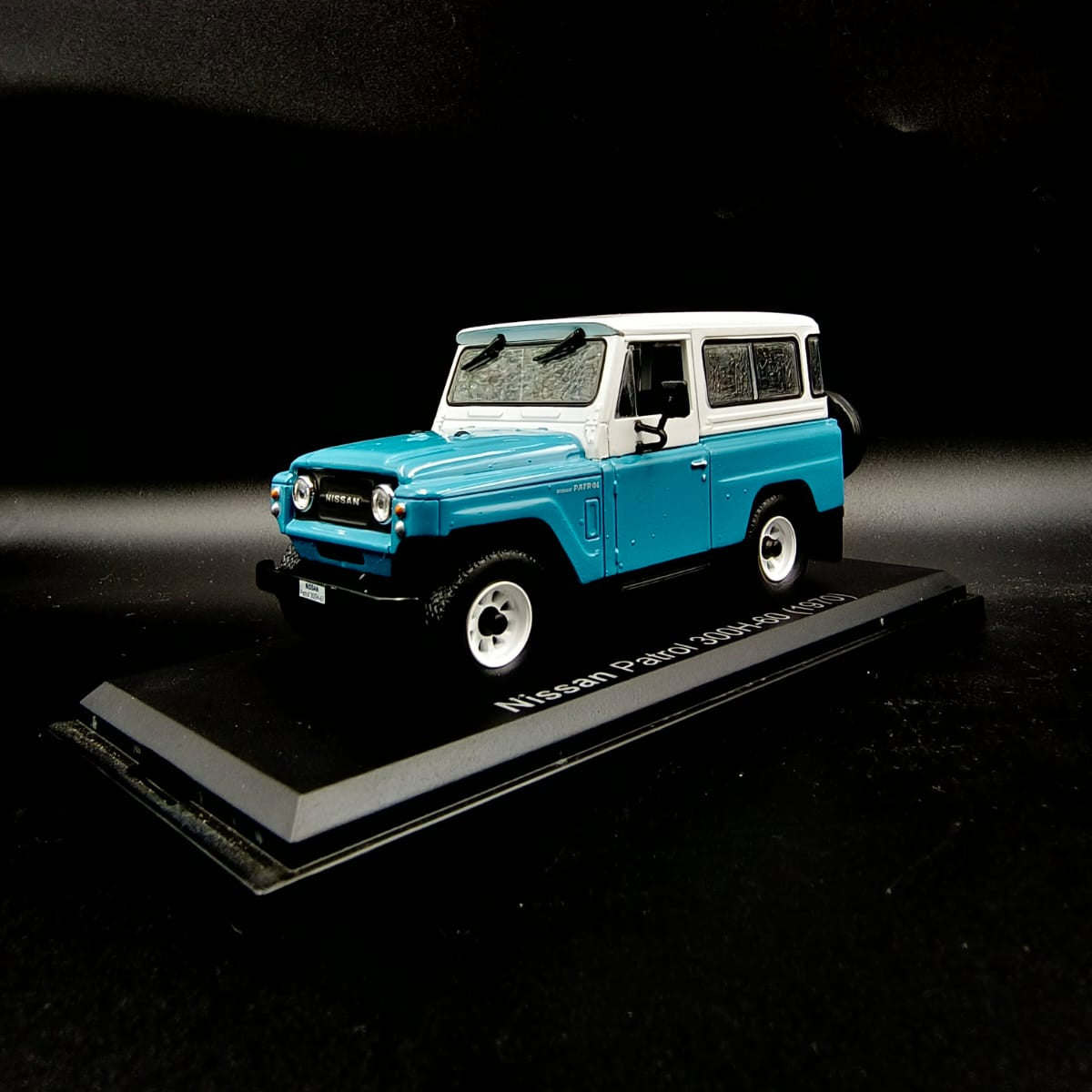 First43 1:43 Nissan Patrol 300 H-60 1970 - Light Blue & White (Jonga)