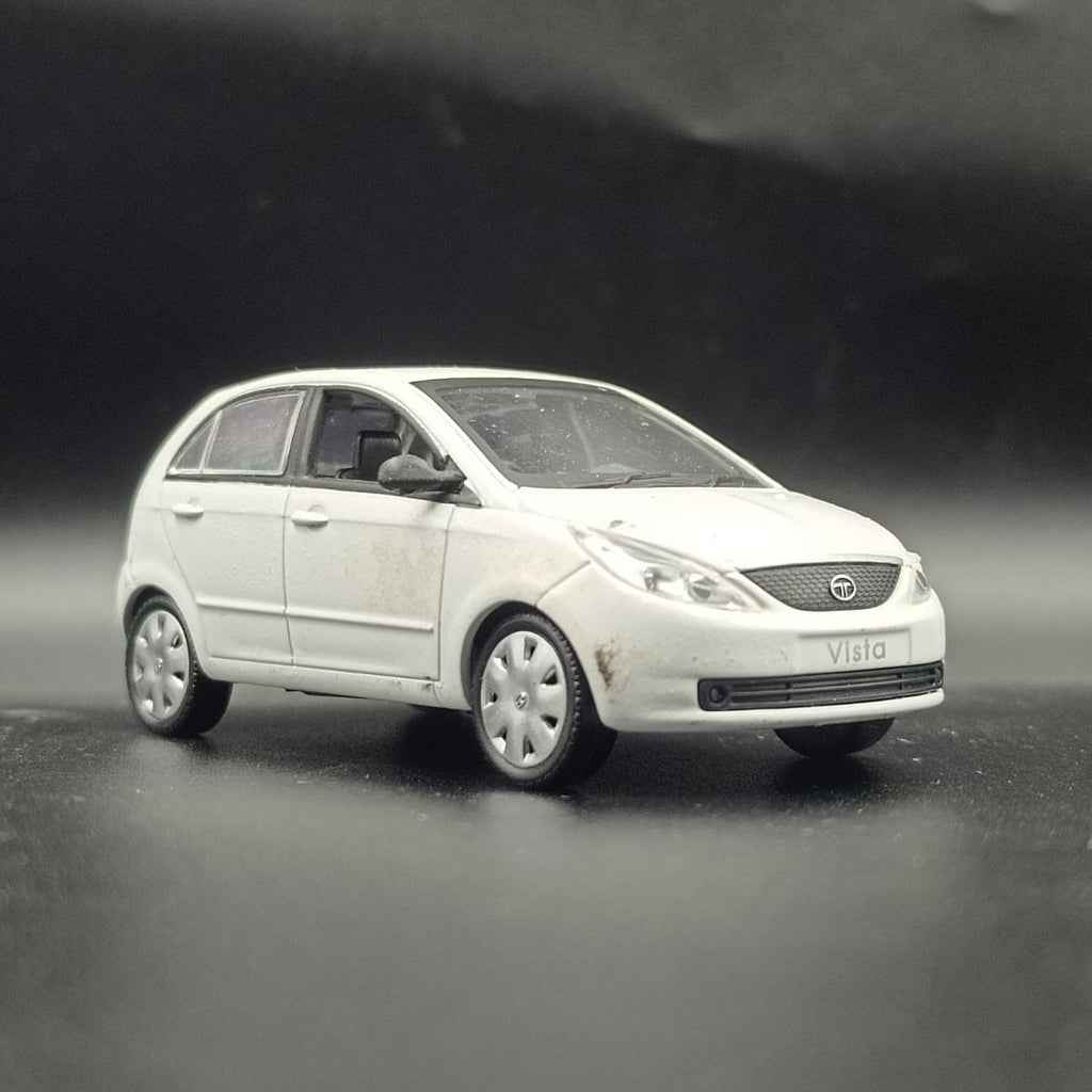 TATA Indica Vista 1:43 Scale Norev Diecast Model Car (White)