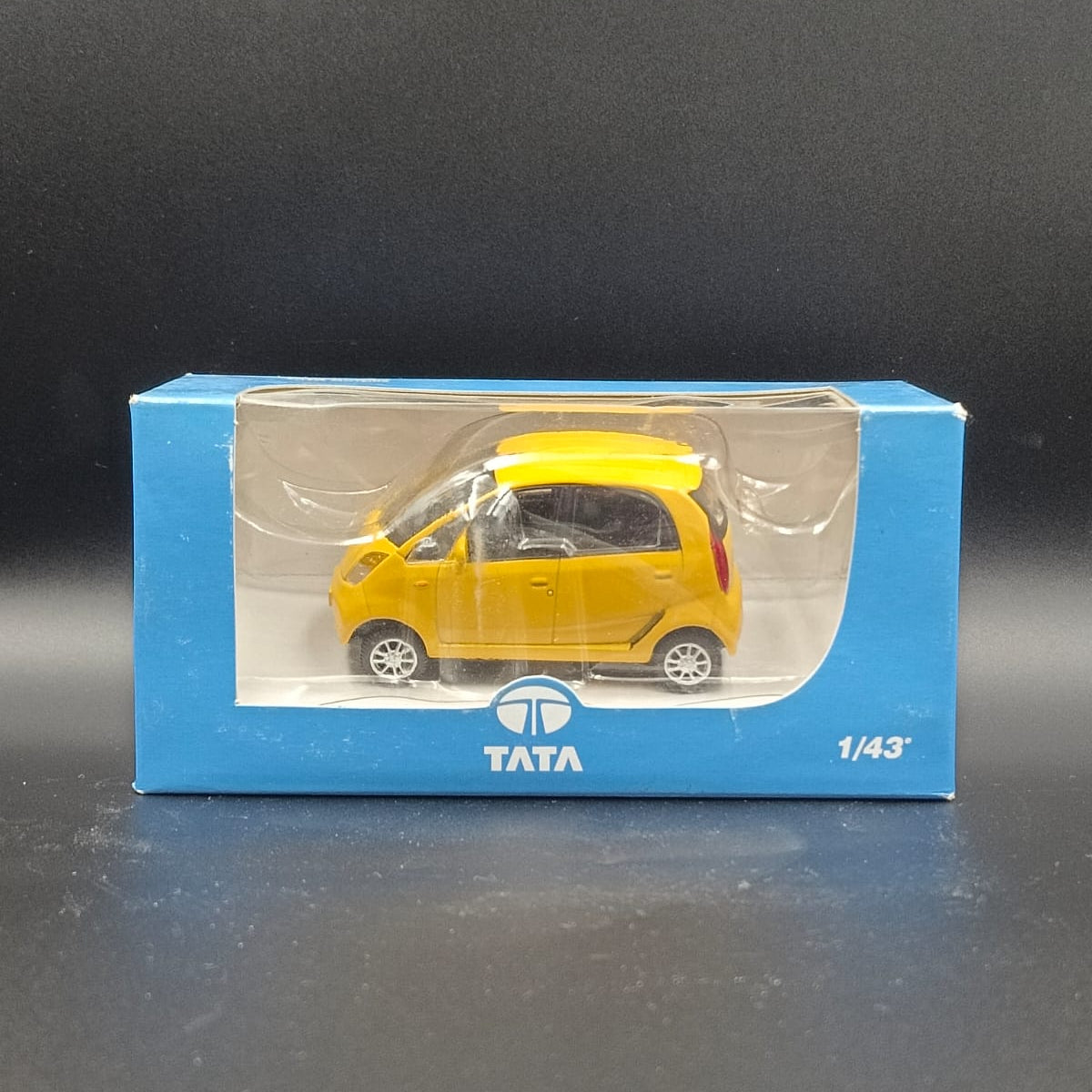 Tata Nano Miniature Scale Model Toy Car (Yellow) - Pull Back/Free Wheel Action