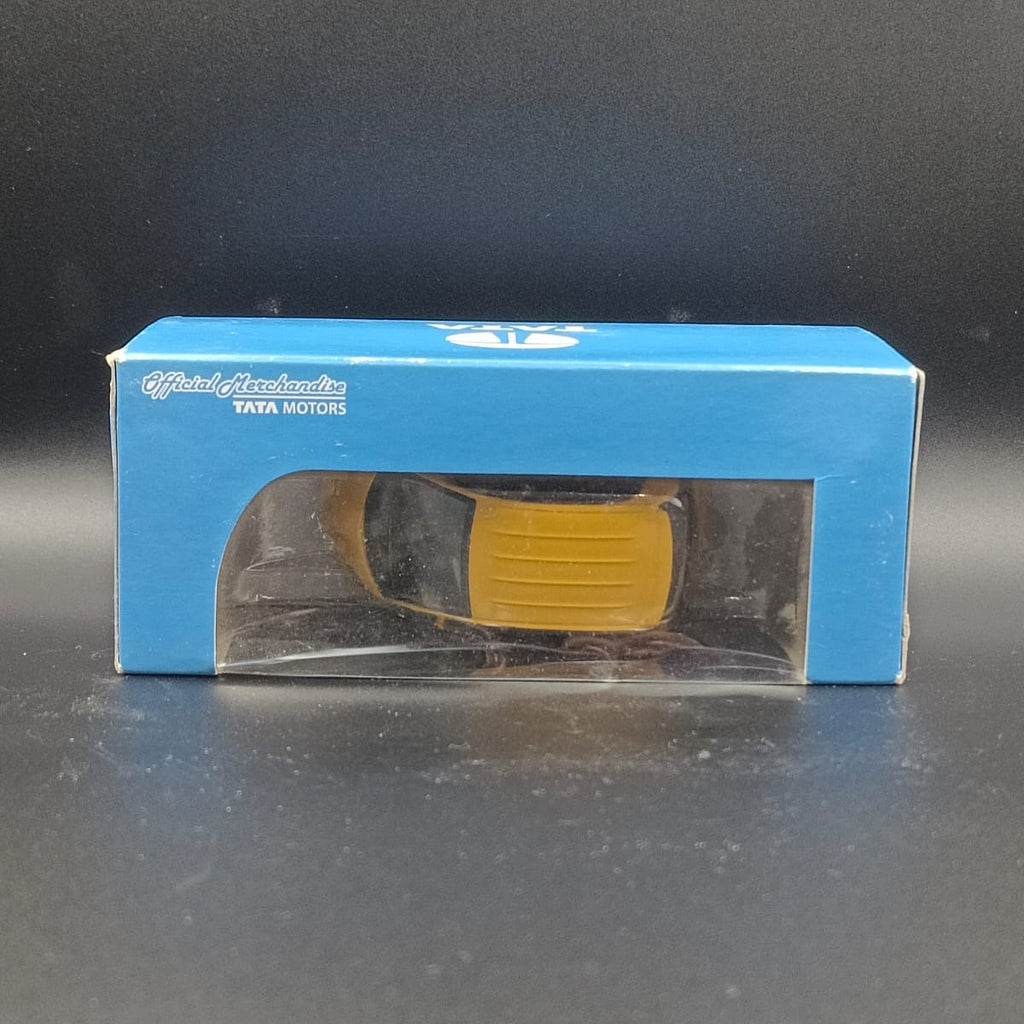 Tata Nano Miniature Scale Model Toy Car (Yellow) - Pull Back/Free Wheel Action