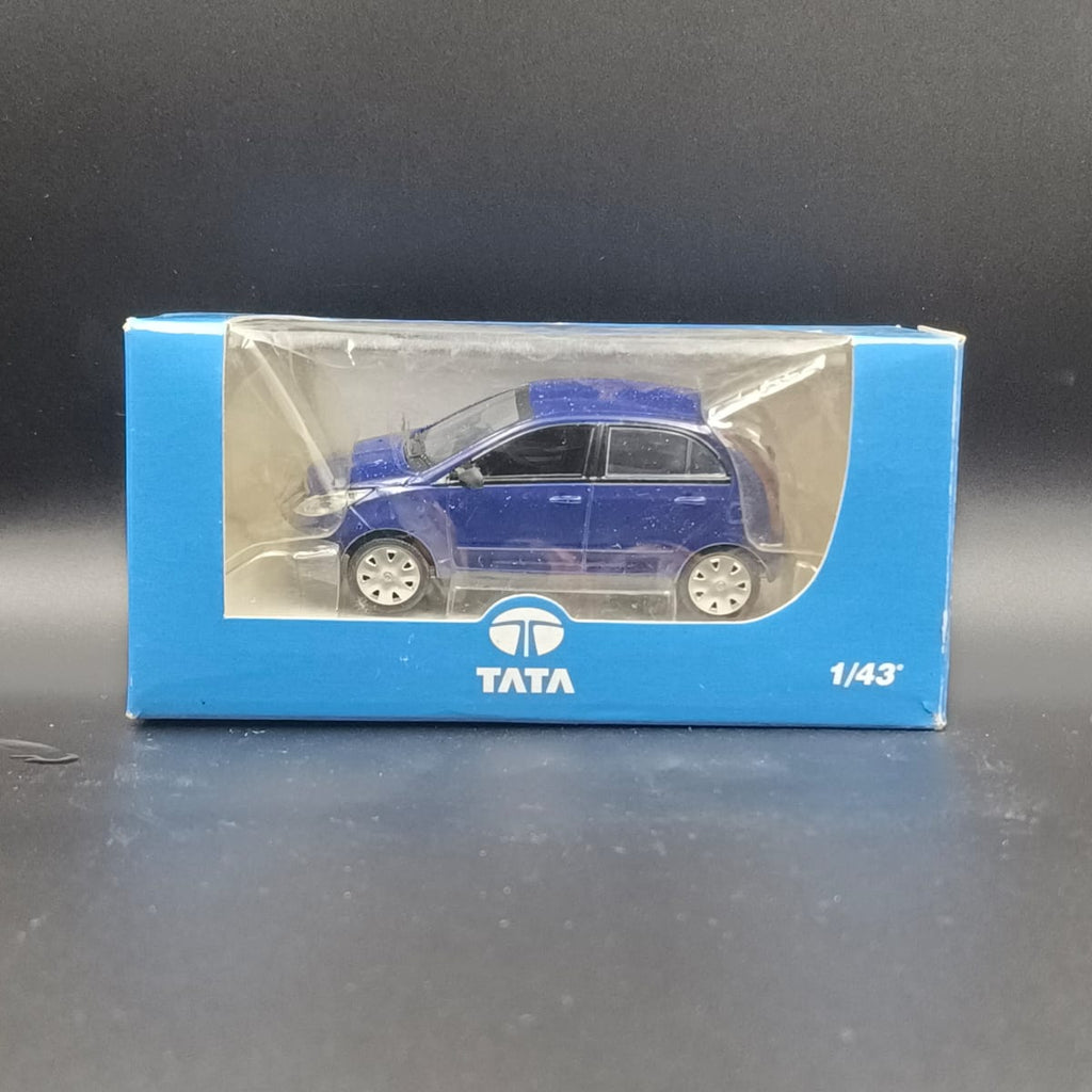 TATA Indica Vista Diecast Scale Model Car (1:43 Scale) - Blue
