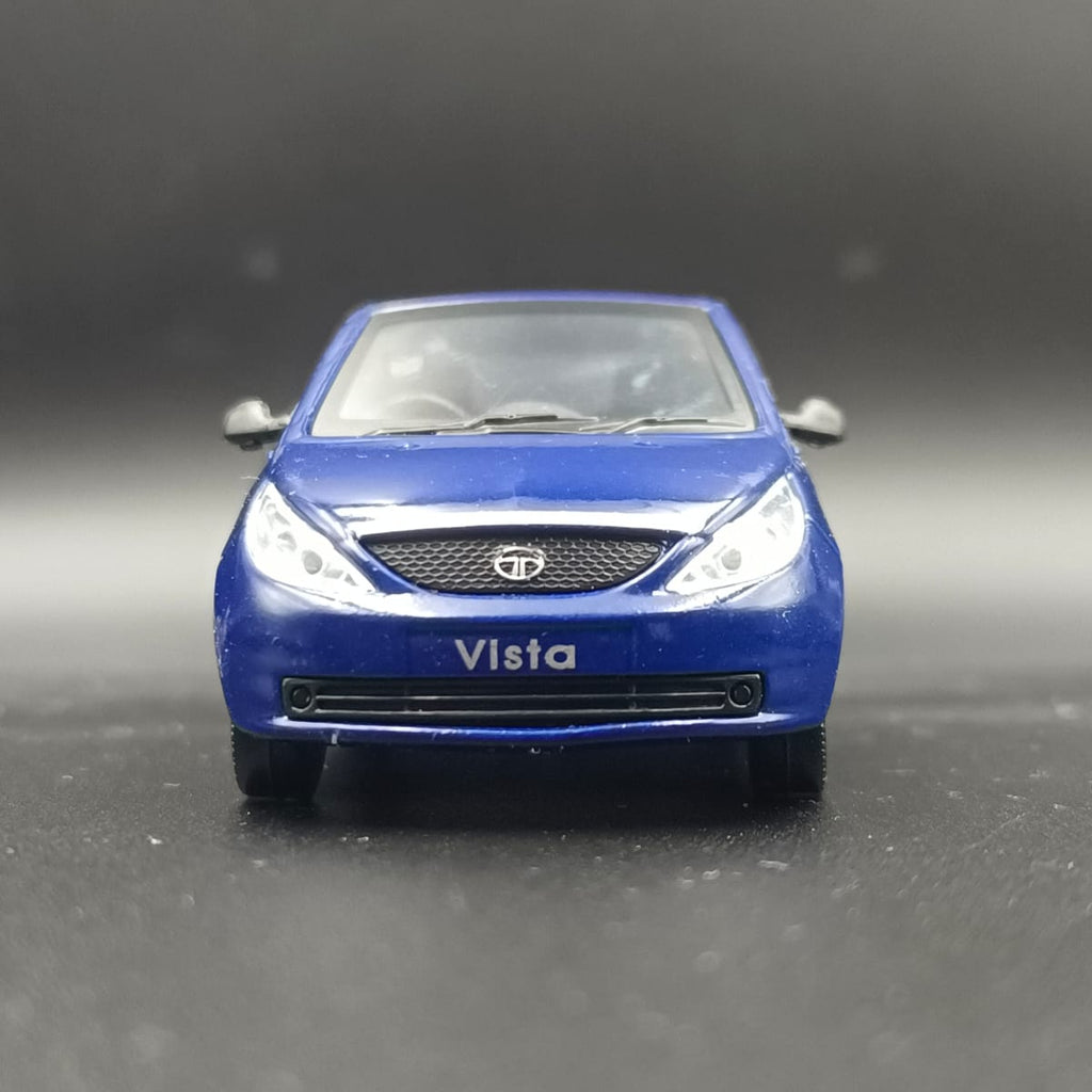 TATA Indica Vista Diecast Scale Model Car (1:43 Scale) - Blue