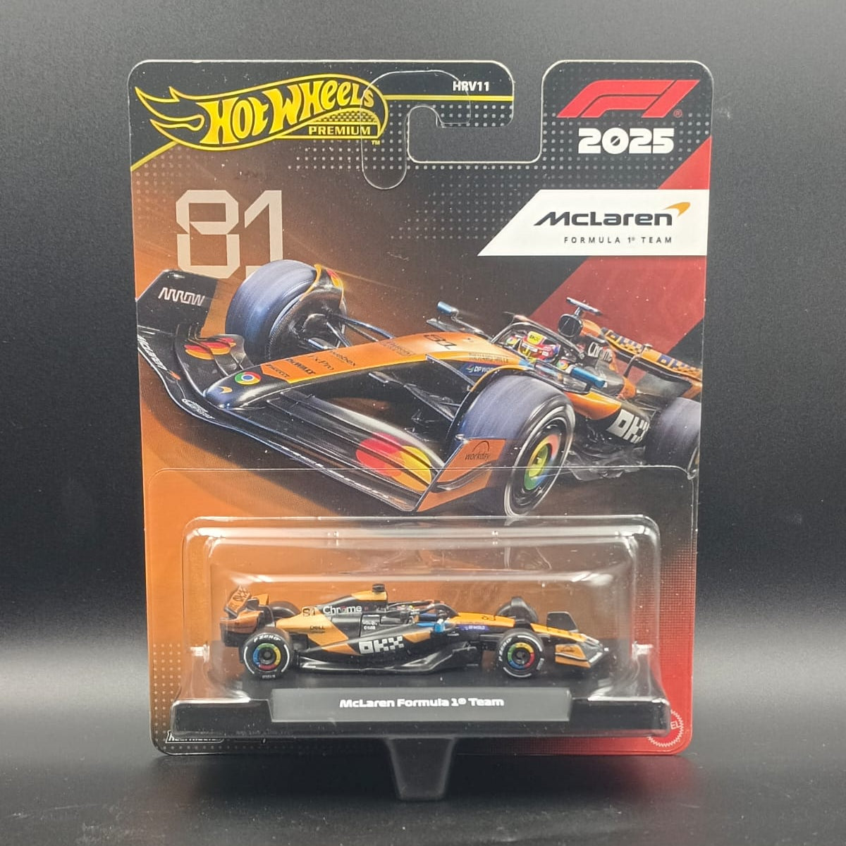 Hot Wheels Premium 2025 McLaren Formula 1 Team #81 Oscar Piastri (1:64 Scale)