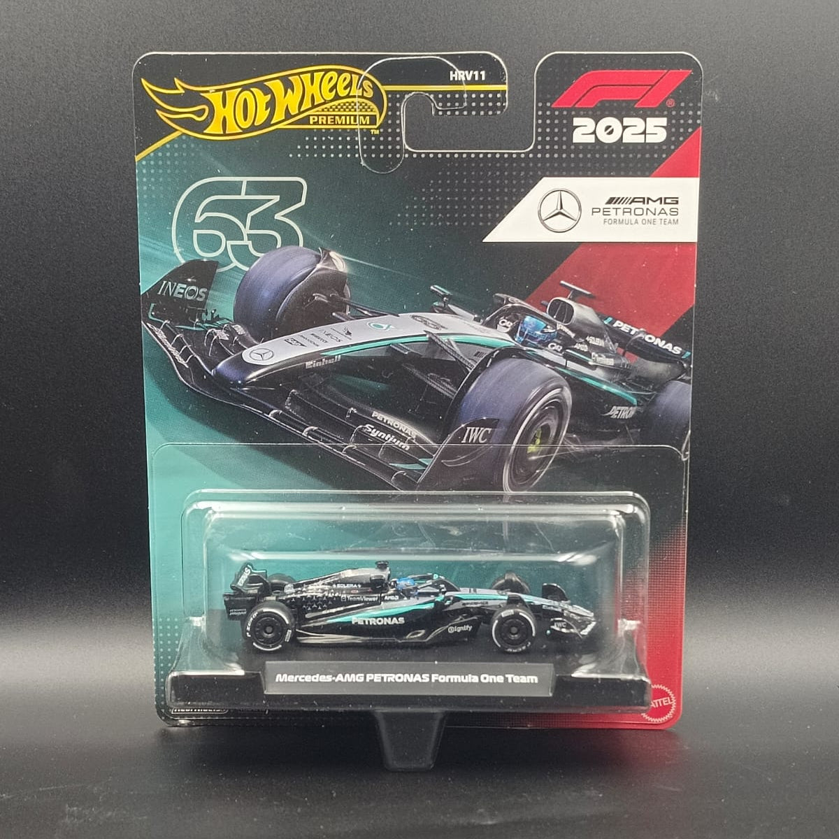 Hot Wheels Premium 2025 Formula 1 Mercedes-AMG Petronas F1 Team #63 - George Russell (1:64)