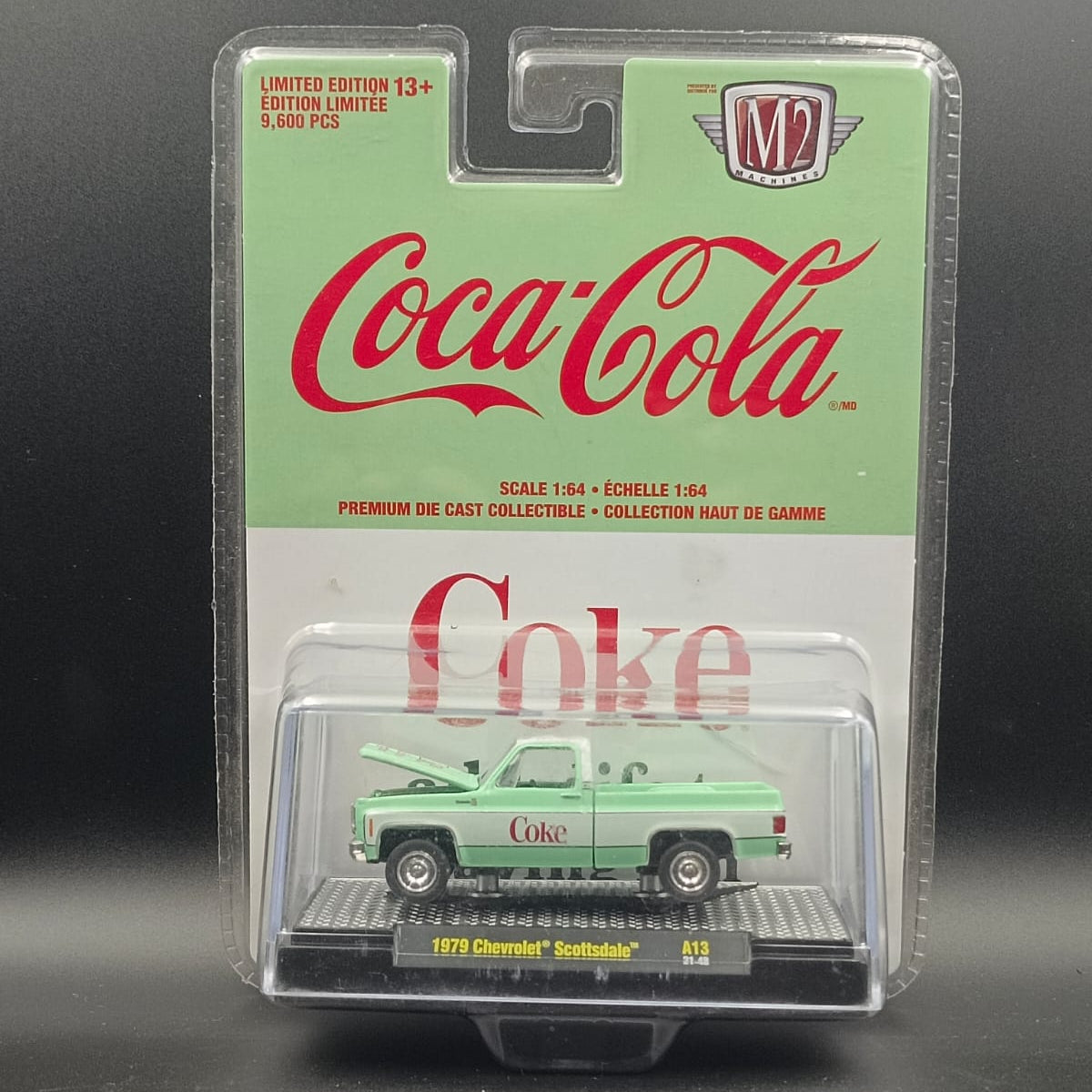 M2 Machines 1:64 Coca-Cola Limited Edition 1979 Chevrolet Scottsdale Diecast Truck