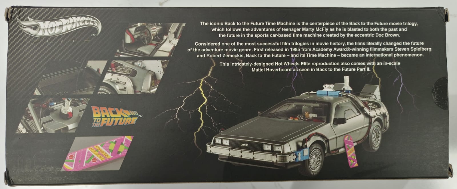 Hot Wheels Elite Cult Classics 1:18 Back to the Future Time Machine DeLorean (BCJ97)
