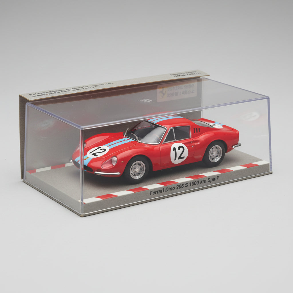 1/43 Ferrari Dino 206 S #12 Winner 1000km Spa 1966 – Altaya Diecast Model