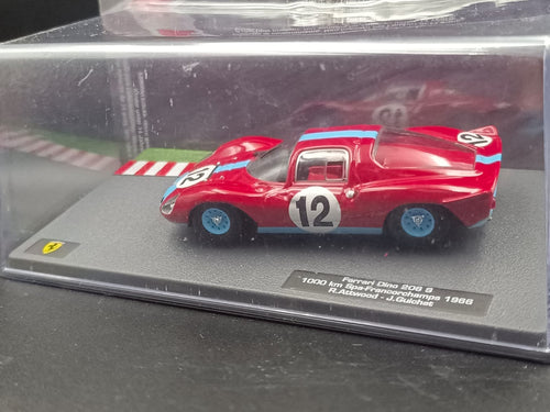 1/43 Ferrari Dino 206 S #12 Winner 1000km Spa 1966 – Altaya Diecast Model