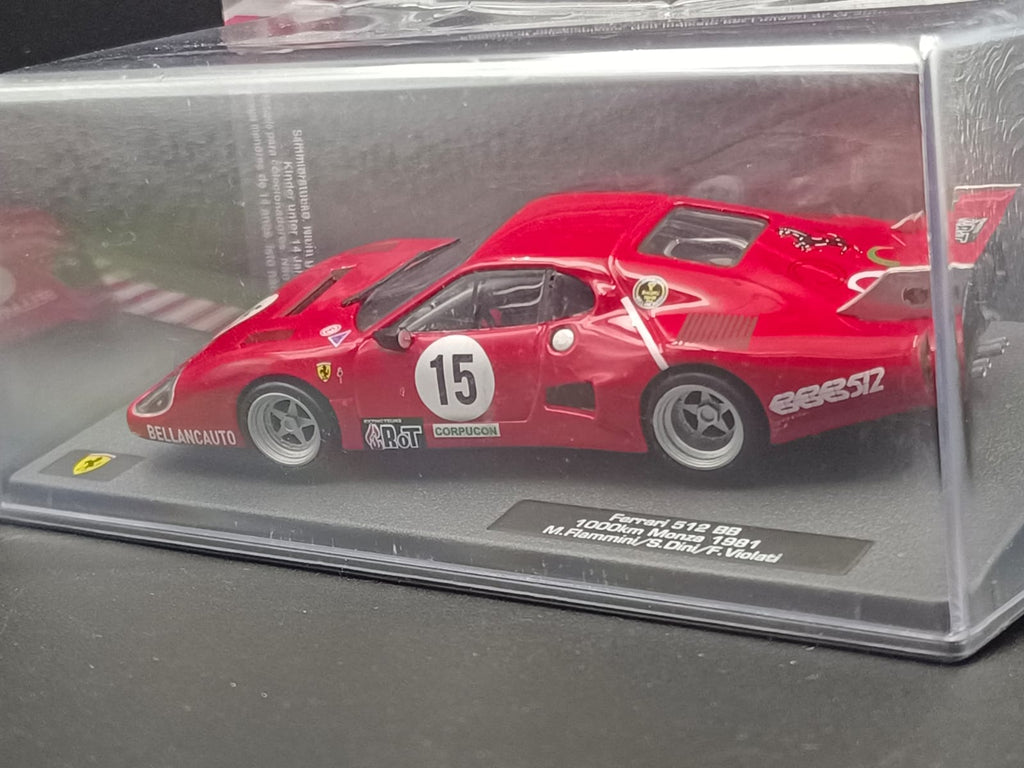 Bburago 1/43 Ferrari 512 BB (II Series) – 1000km Monza 1981 #15