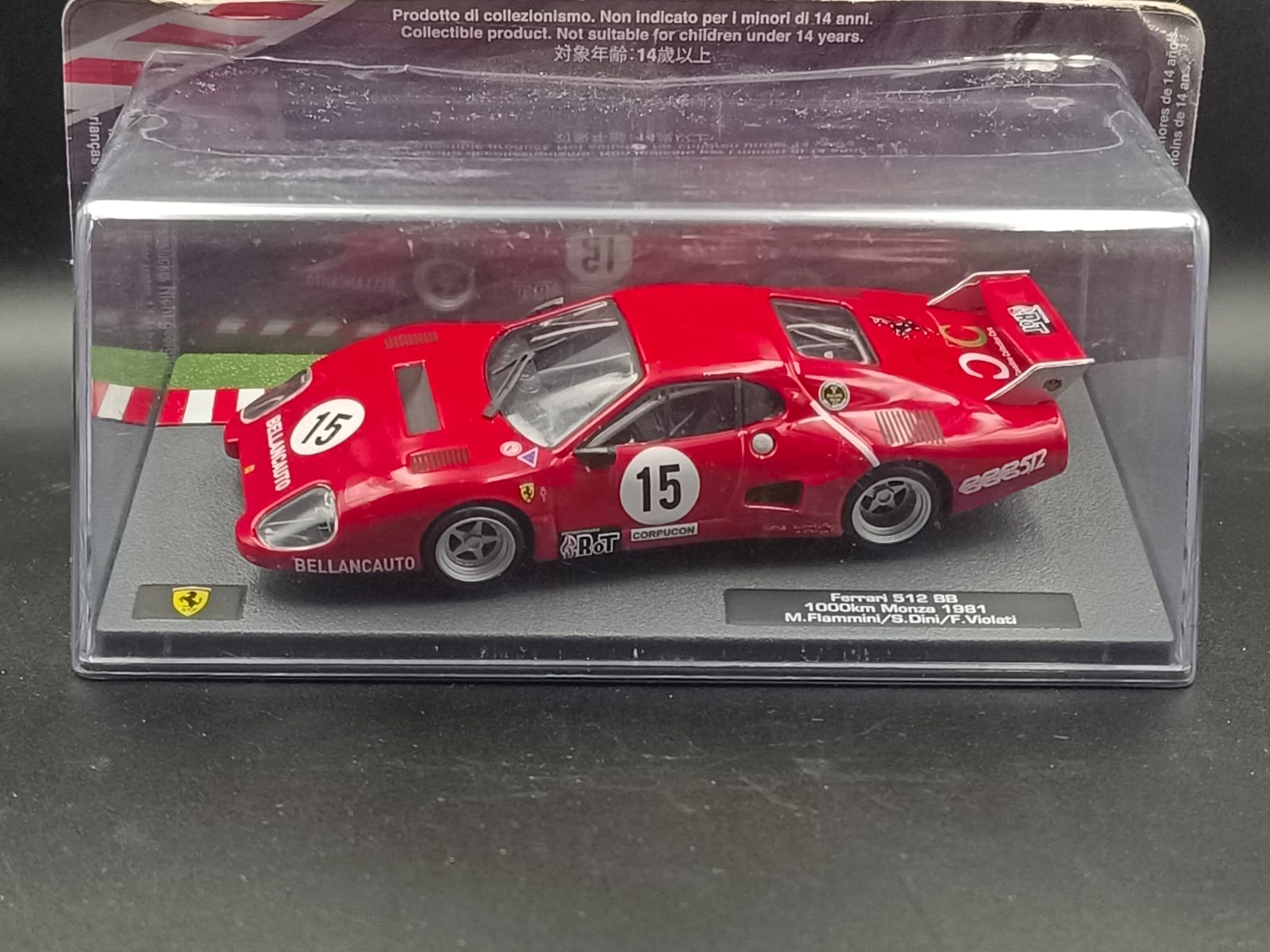Bburago 1/43 Ferrari 512 BB (II Series) – 1000km Monza 1981 #15