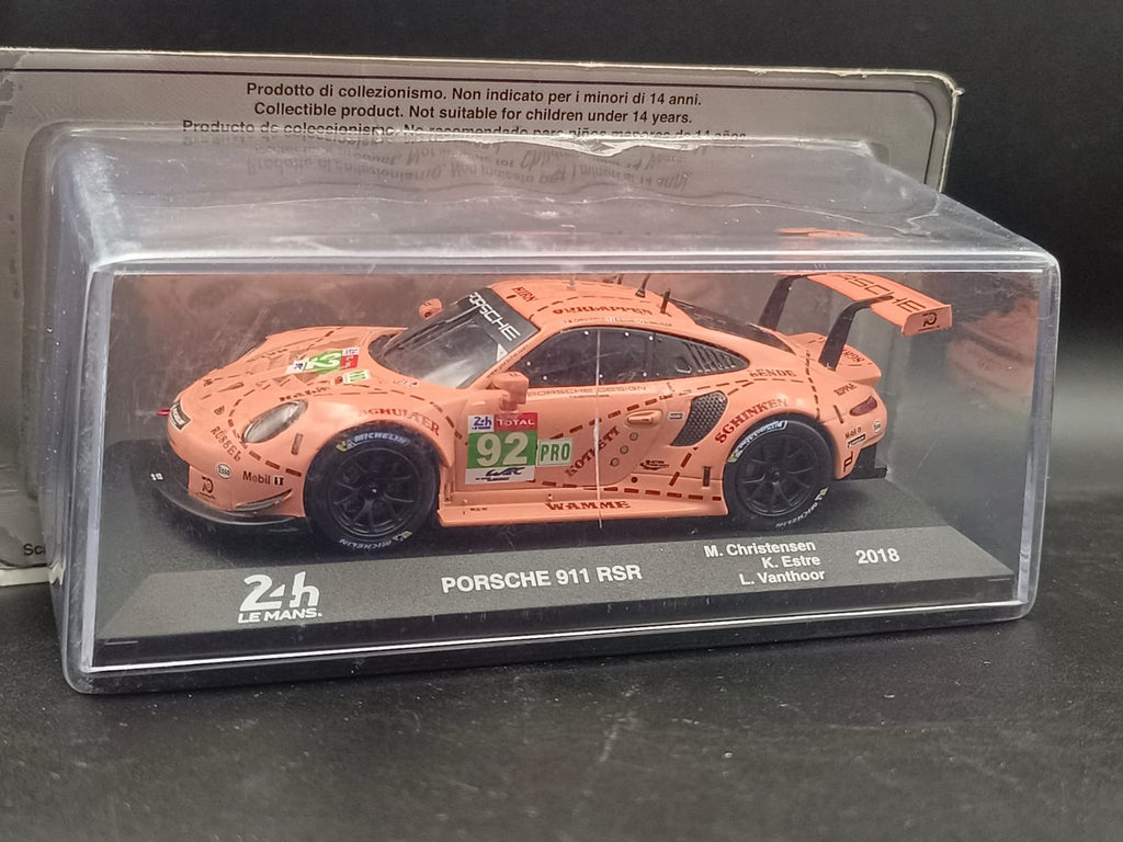 Porsche 911 RSR #92 Pink Pig – 24h Le Mans 2018 LMGTE Pro Winner – 1:43 Scale Model