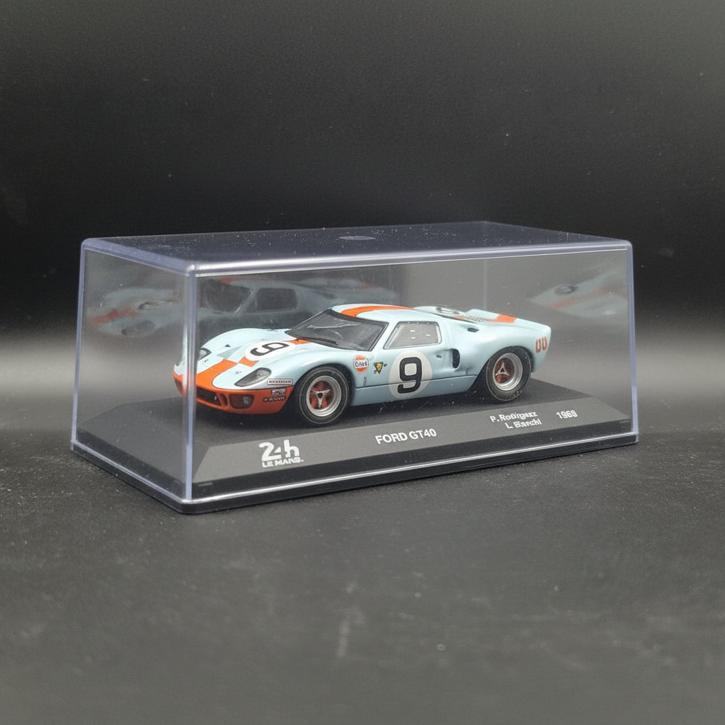 Zoom 1:64 1968 Ford GT40 #9 Gulf Livery Le Mans 24h Winner Diecast Model
