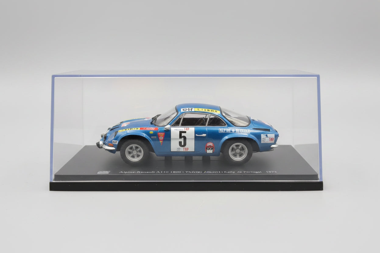 Alpine-Renault A110 1800 #5 – Thérier-Jaubert – Rally de Portugal 1973 (1:24 Scale Diecast)