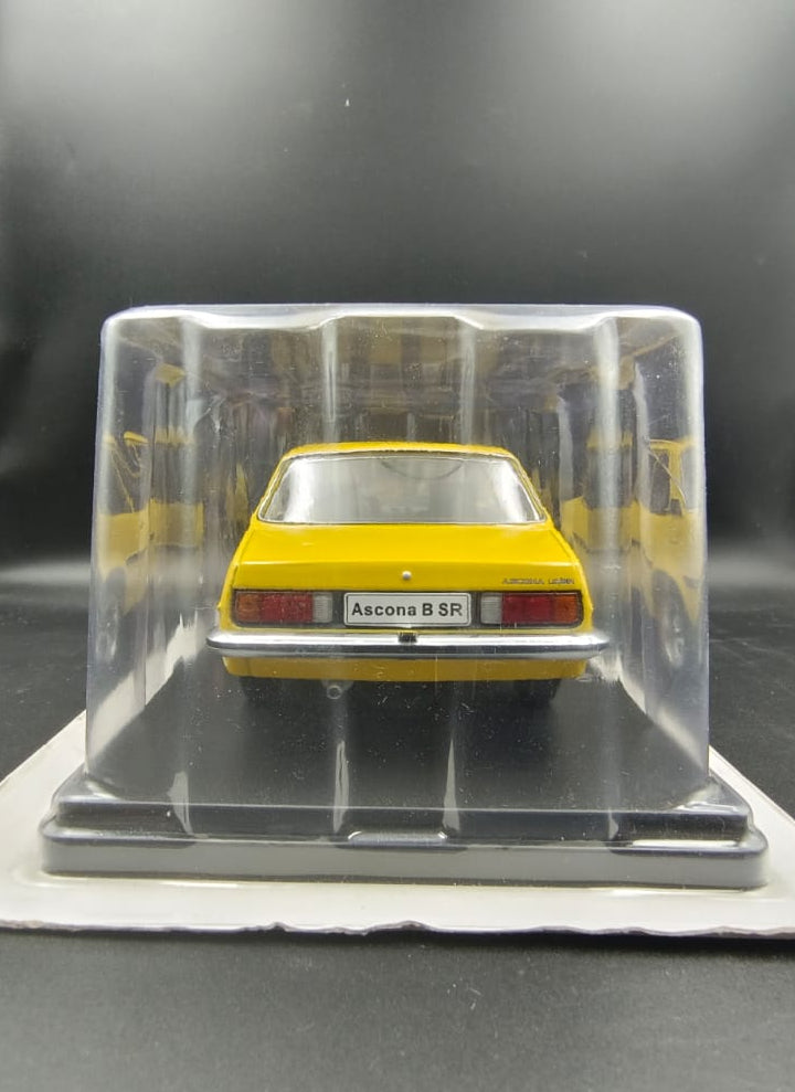Opel Ascona 1.9 SR (1975) Diecast Model Car – Yellow (1:24 Scale)