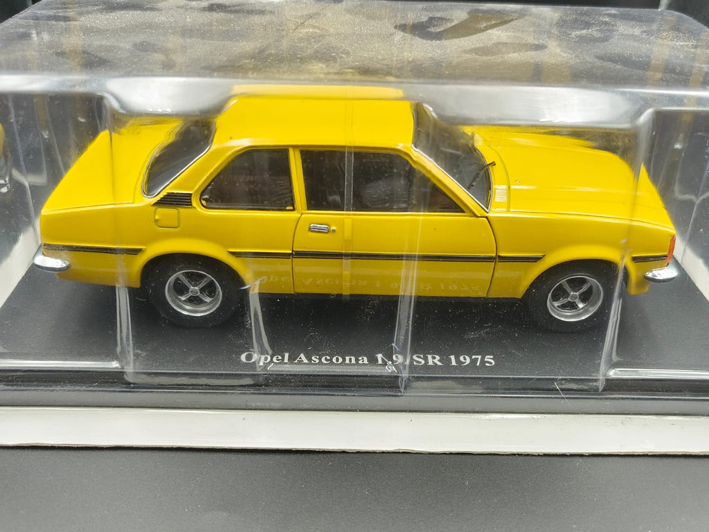 Opel Ascona 1.9 SR (1975) Diecast Model Car – Yellow (1:24 Scale)