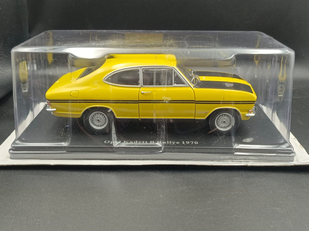 Opel Kadett B Rallye 1970 - 1:24 Scale Diecast Model (Yellow/Black)