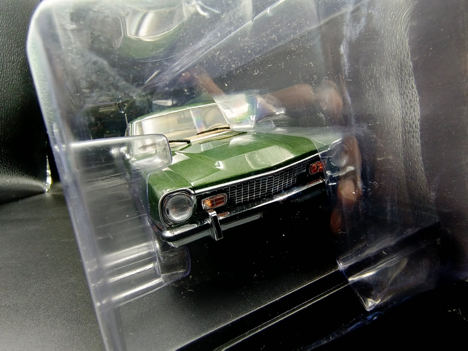 1974 Ford Maverick Diecast Model Car - Dark Green - 1:24 Scale