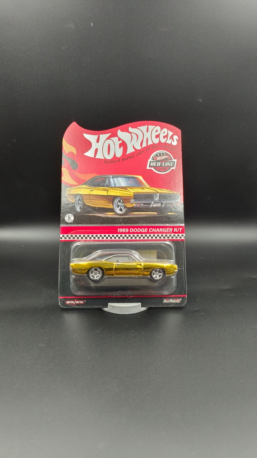 Hot Wheels Red Line Club (RLC) Exclusive 1969 Dodge Charger R/T (Spectraflame Gold)