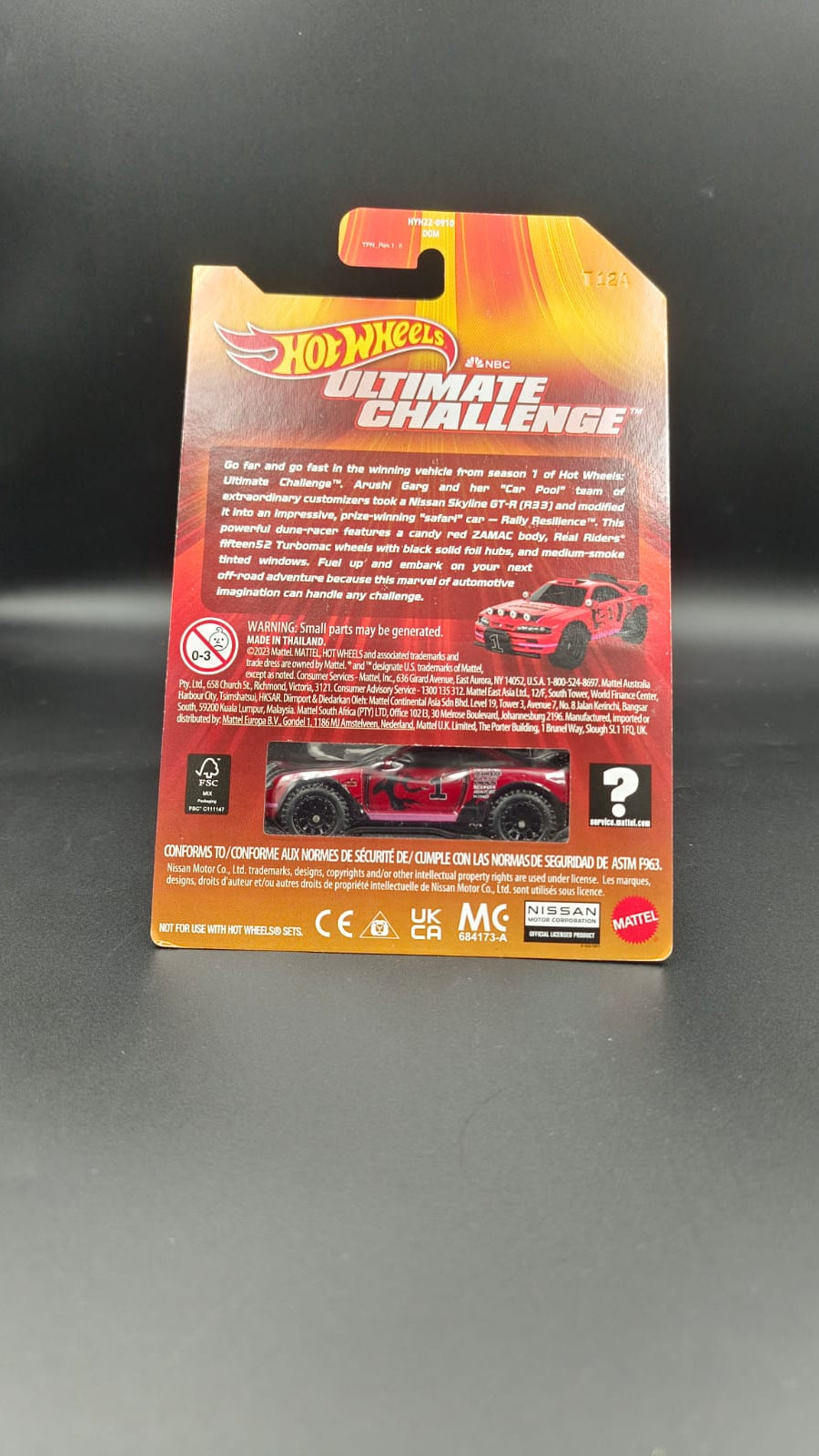 Hot Wheels Ultimate Challenge – Rally Resilience Nissan Skyline (R33) Diecast Car (1:64 Scale)