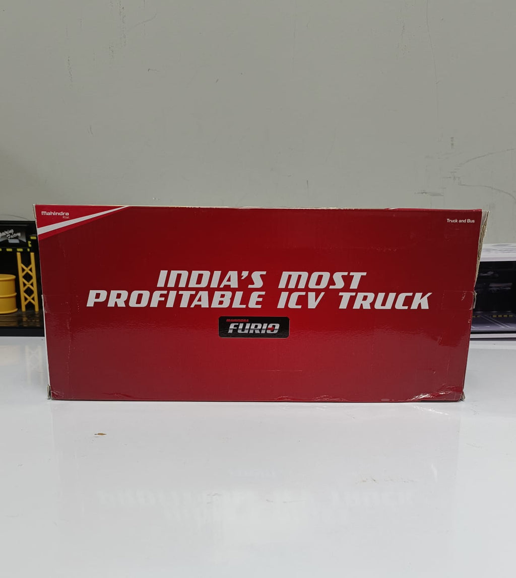 Mahindra Furio 14 Truck Diecast Scale Model - 1:32 Scale (Red)