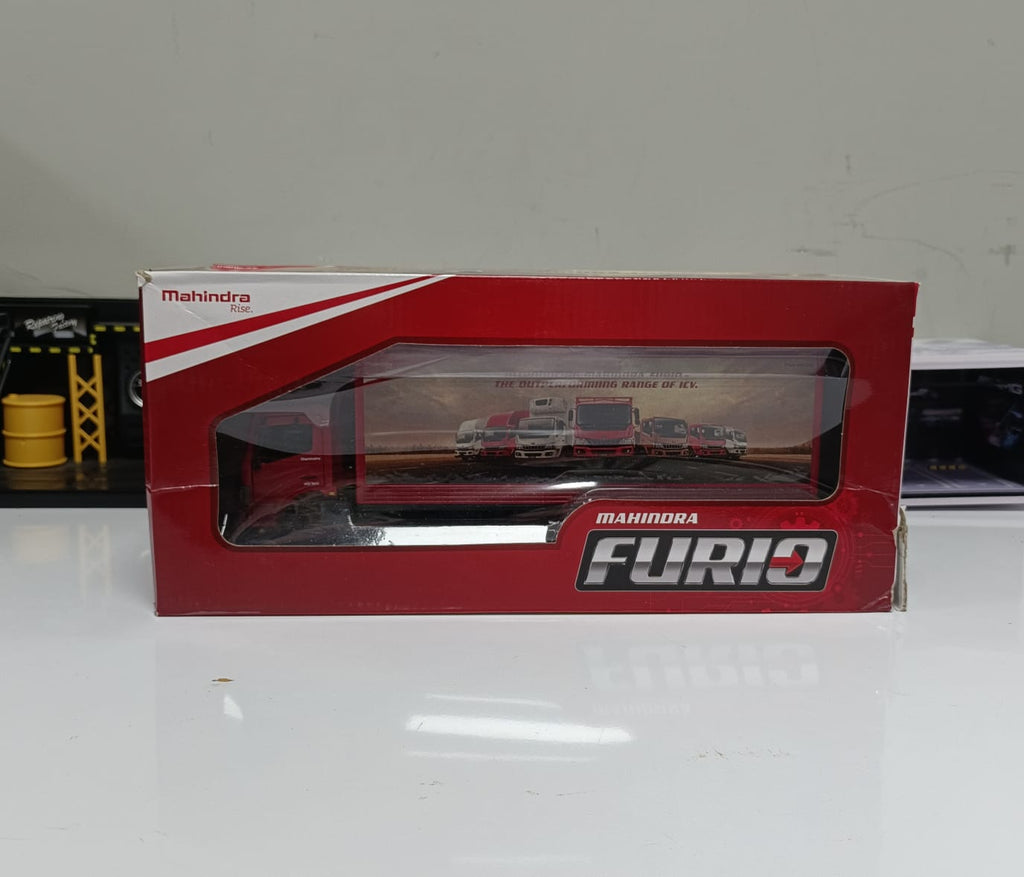 Mahindra Furio 14 Truck Diecast Scale Model - 1:32 Scale (Red)