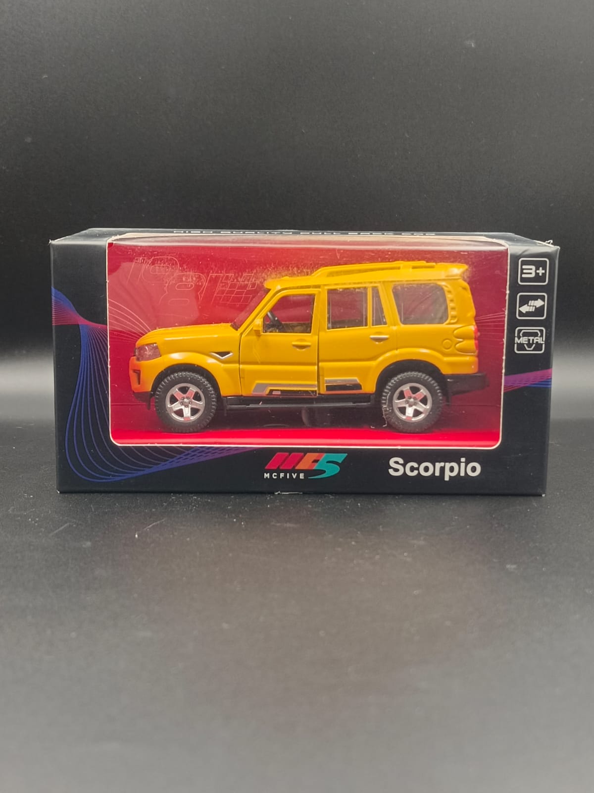 MCFIVE Mahindra Scorpio S11 Diecast Scale Model - Yellow