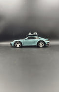 Kinsmart 1:36 Porsche 911 Dakar Rallye Diecast Model Car with Roof Rack - Green Metallic