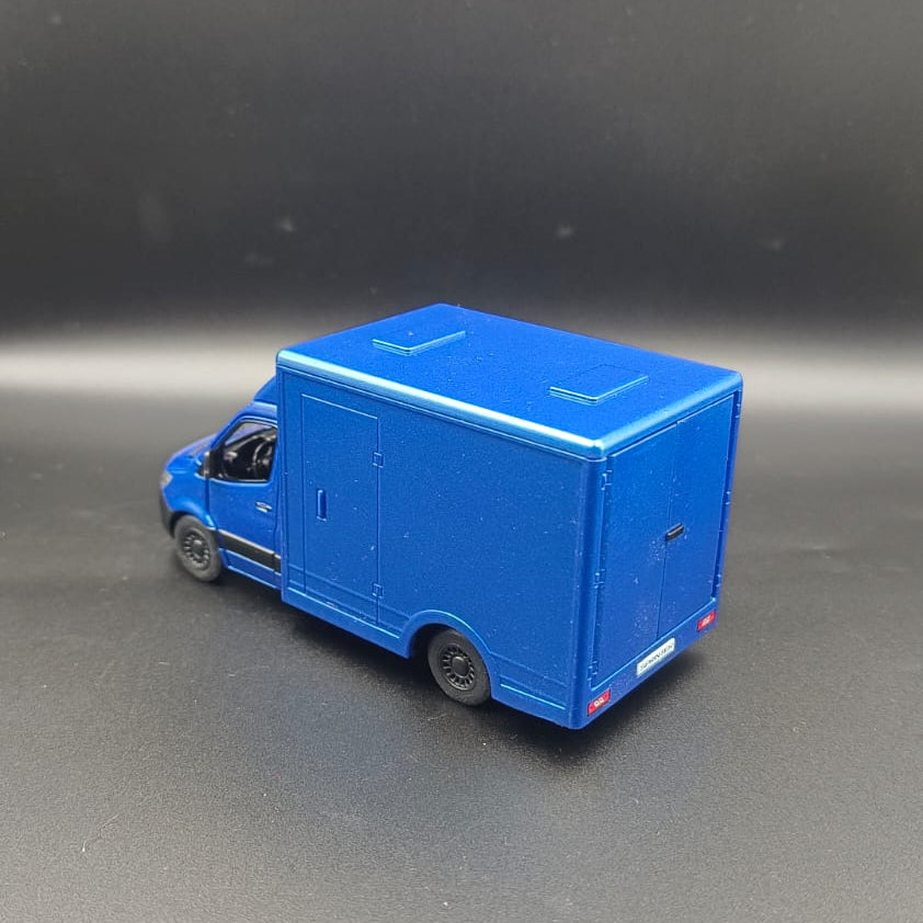 Kinsmart Mercedes-Benz Sprinter Box Van 1:48 Diecast Model Toy (Blue)