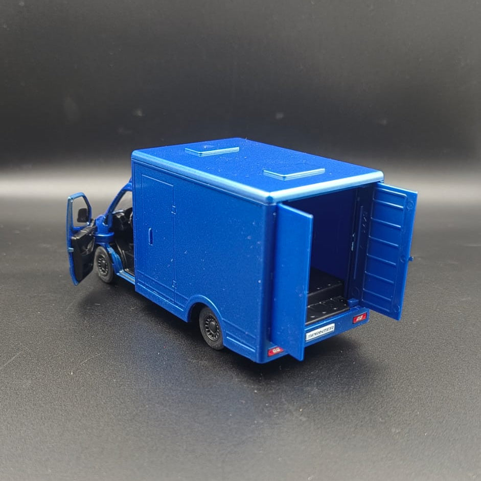 Kinsmart Mercedes-Benz Sprinter Box Van 1:48 Diecast Model Toy (Blue)