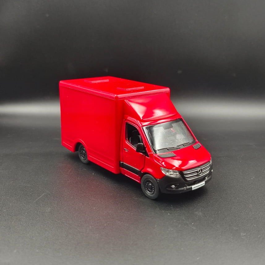 Kinsmart Mercedes-Benz Sprinter Box Van 1:48 Diecast Model Toy (Red)
