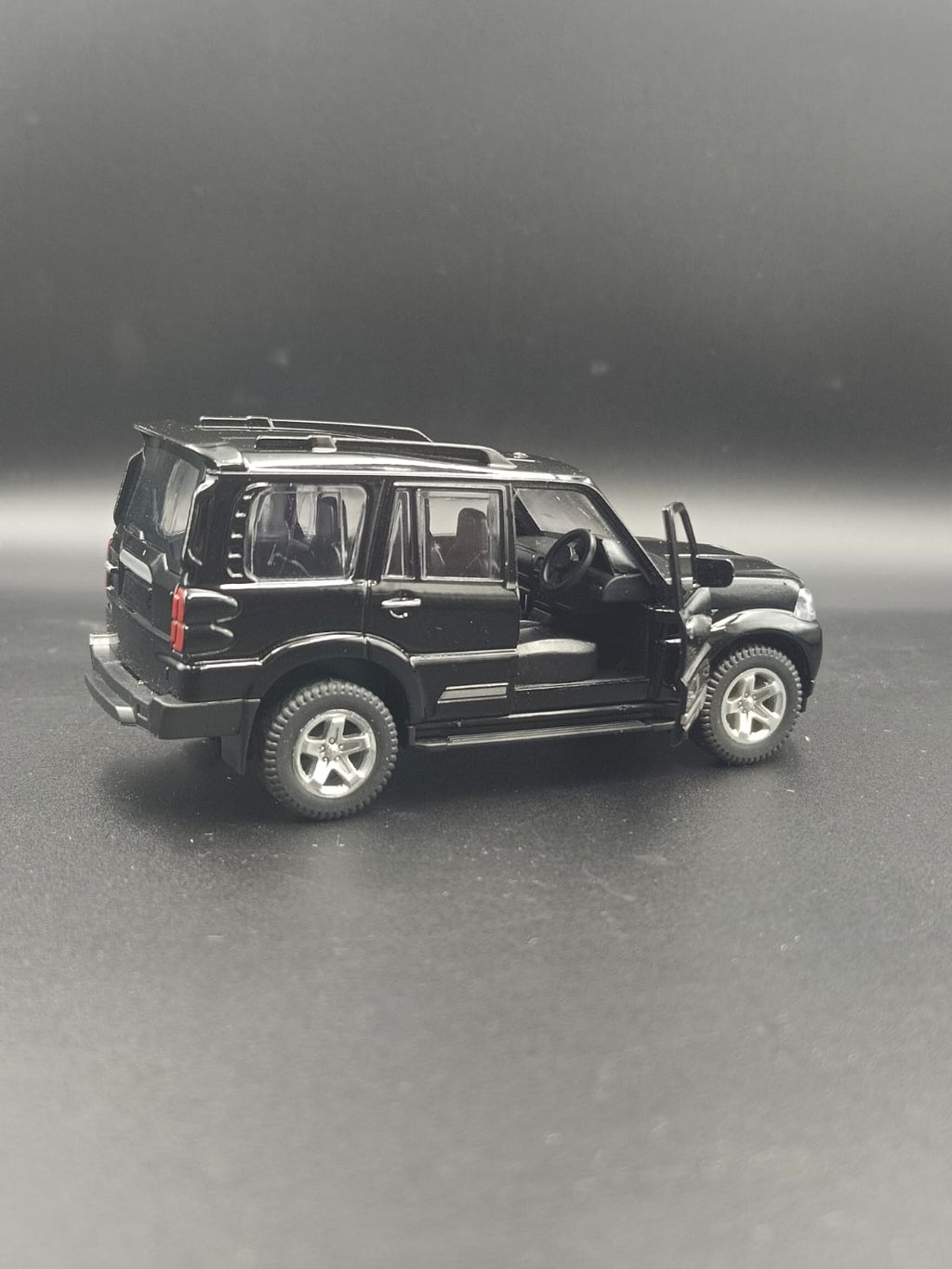 MC5 Mahindra Scorpio S11 Diecast Toy Car - Black SUV Scale Model