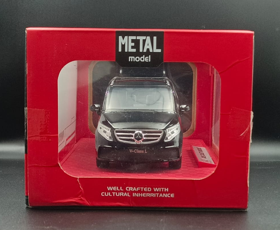 1:24 Scale Mercedes-Benz V-Class V260L Diecast Metal Model Car - Black