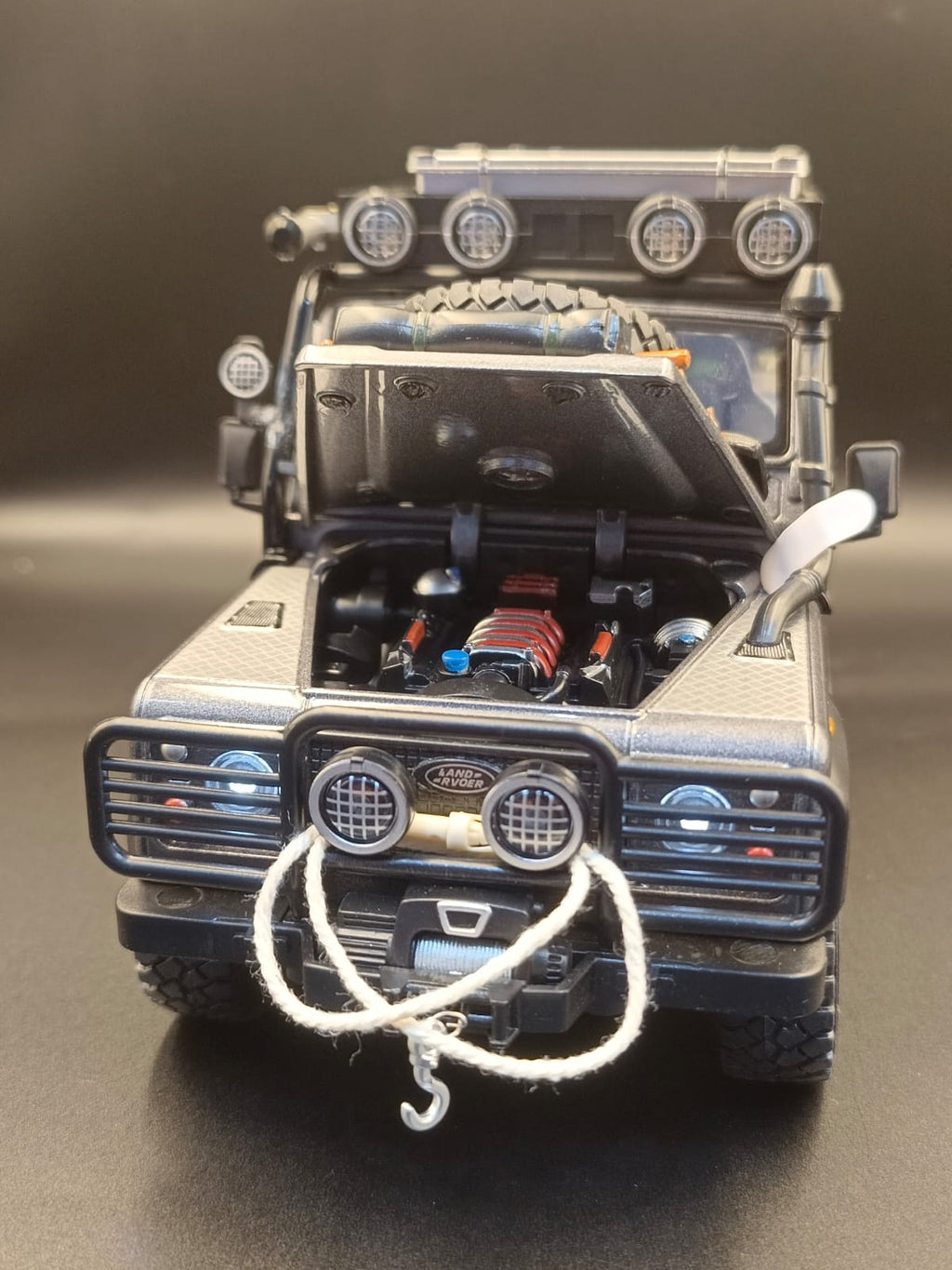 Jinlifang 1:24 Scale 6x6 Off-Road Alloy Die-Cast Model Truck - Grey