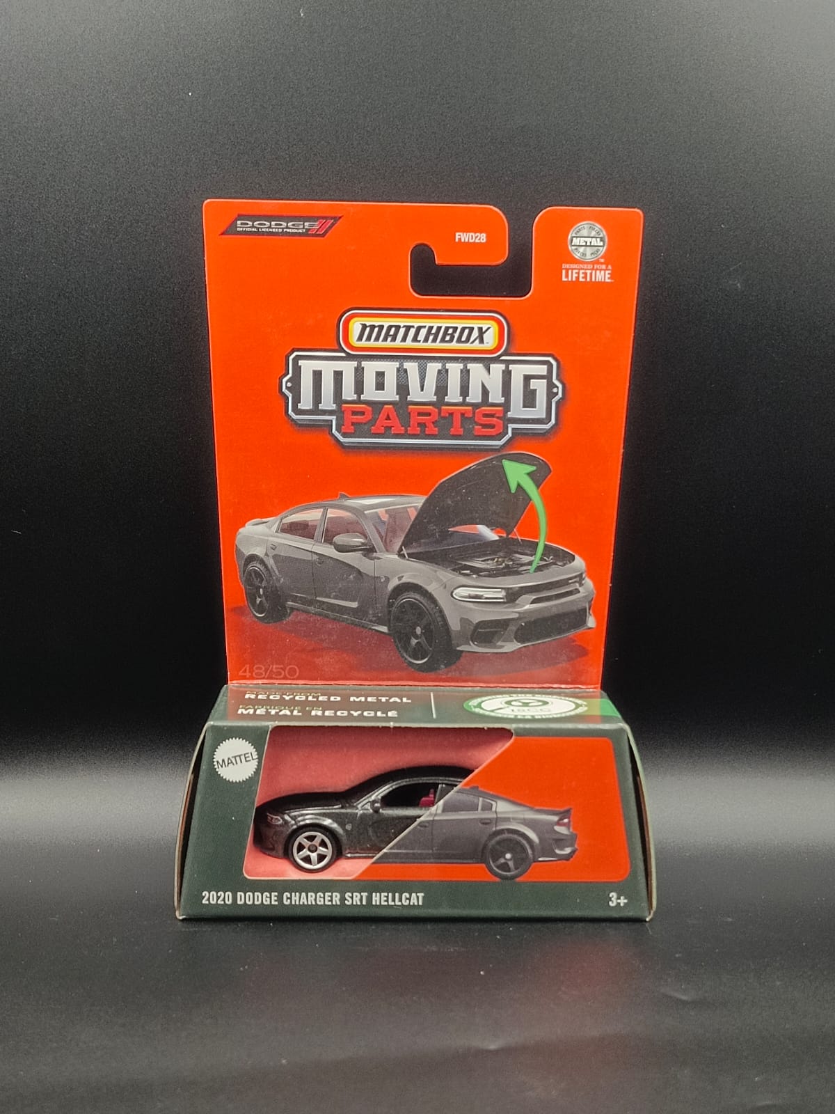 MATCHBOX MOVING PARTS - 2020 DODGE CHARGER SRT HELLCAT (BLACK)