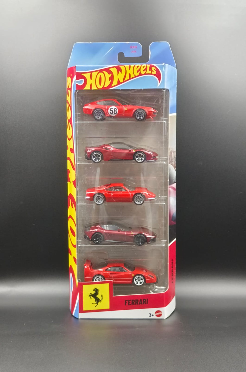 Hot Wheels 2026 Ferrari 5-Pack Die-Cast Cars Set (1:64 Scale) - JLN12