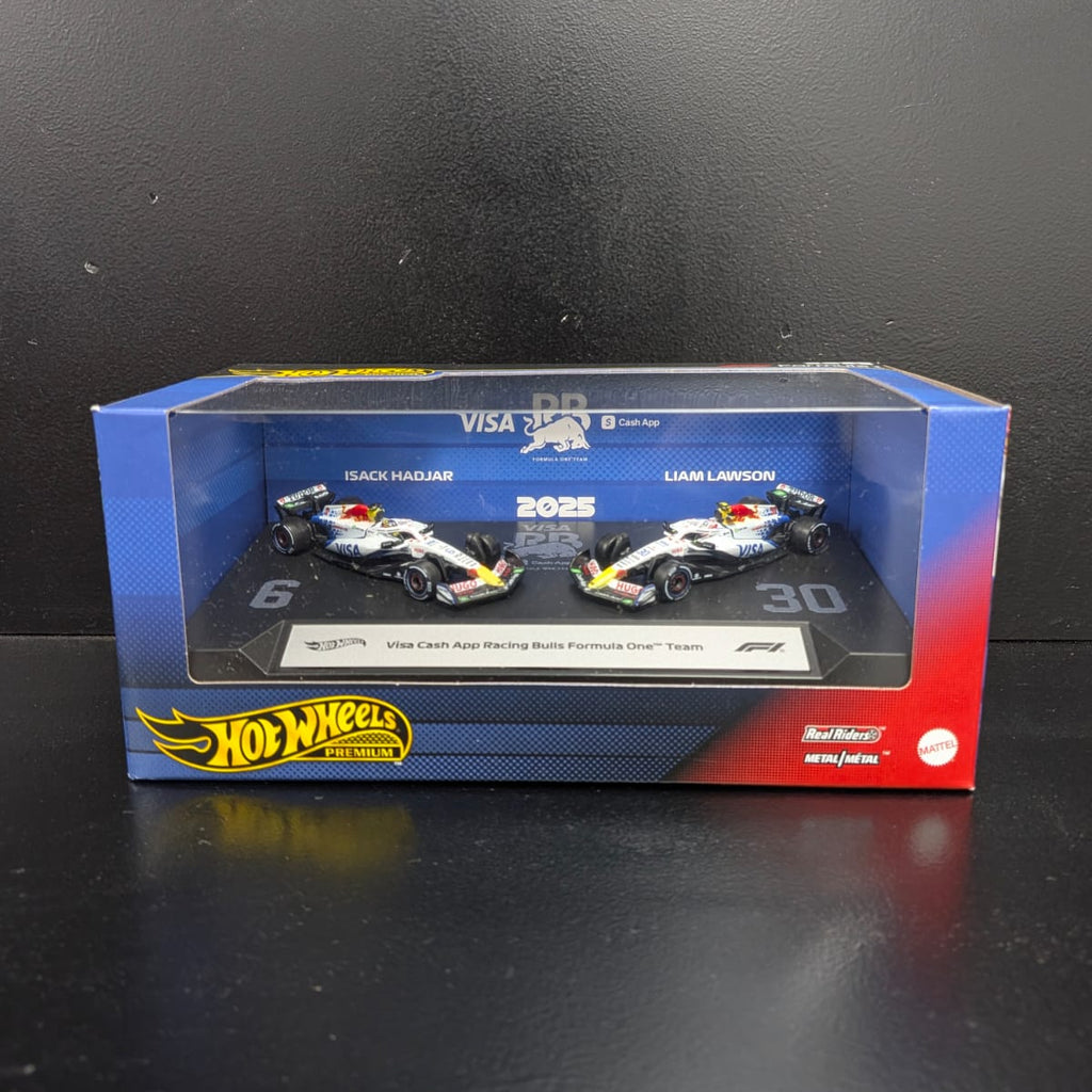 Hot Wheels Premium Formula 1 2025 Visa Cash App Racing Bulls Team 2-Pack (1:64 Scale)