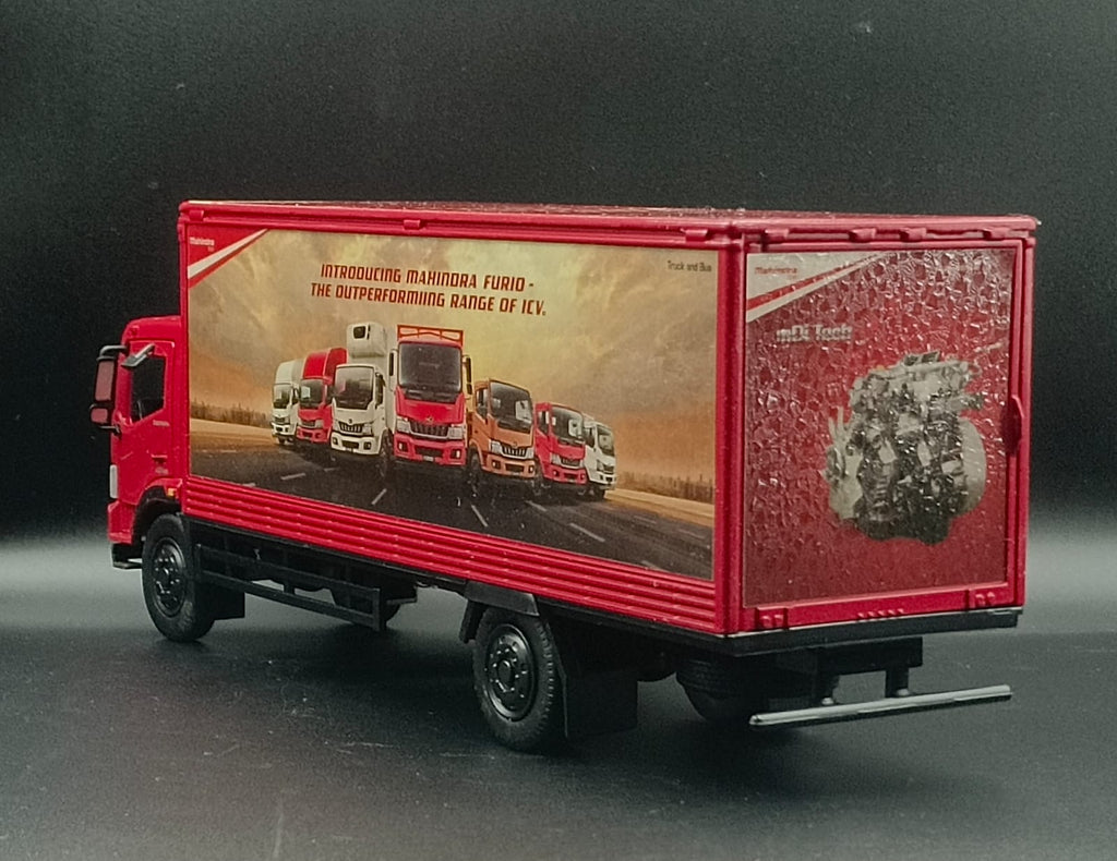 Mahindra Furio 14 Truck Diecast Scale Model - 1:32 Scale (Red)