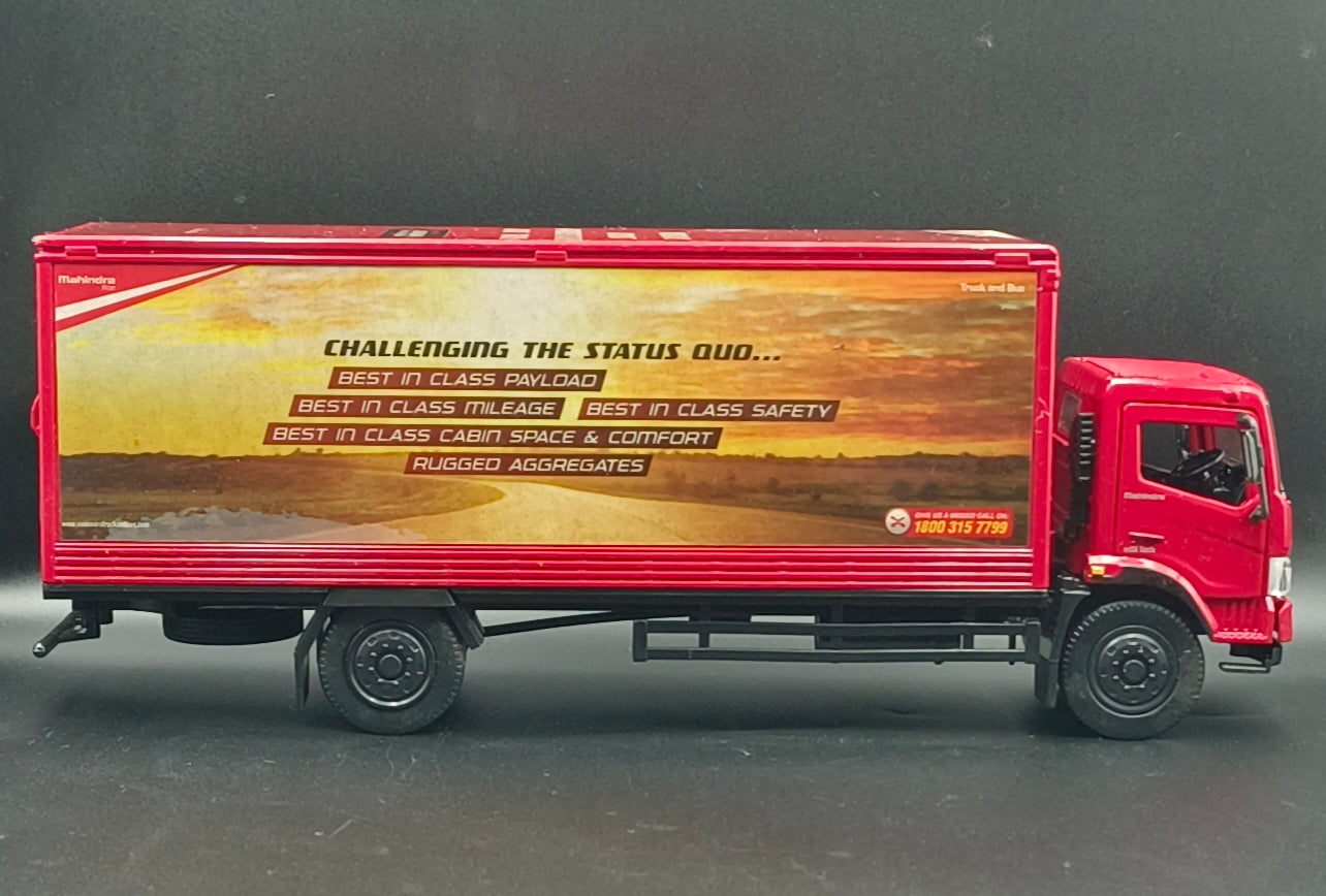 Mahindra Furio 14 Truck Diecast Scale Model - 1:32 Scale (Red)