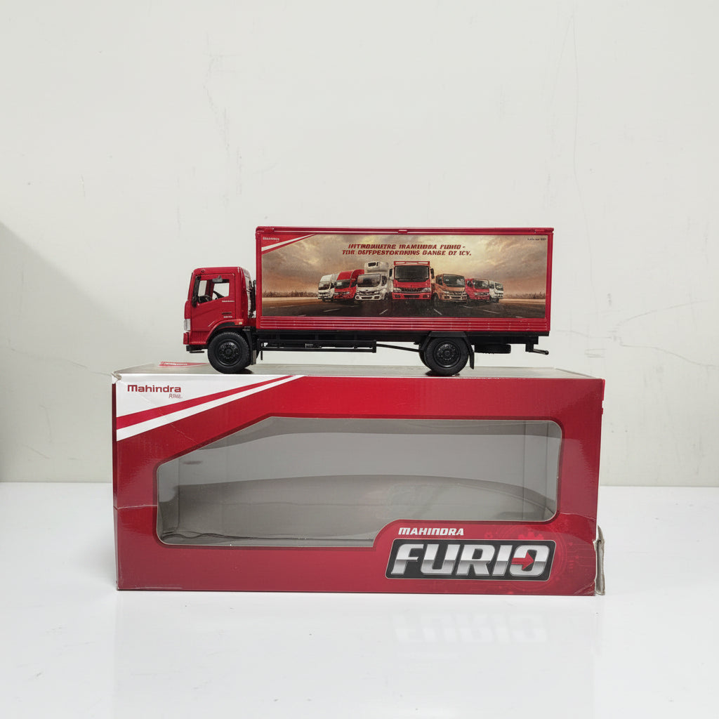 Mahindra Furio 14 Truck Diecast Scale Model - 1:32 Scale (Red)