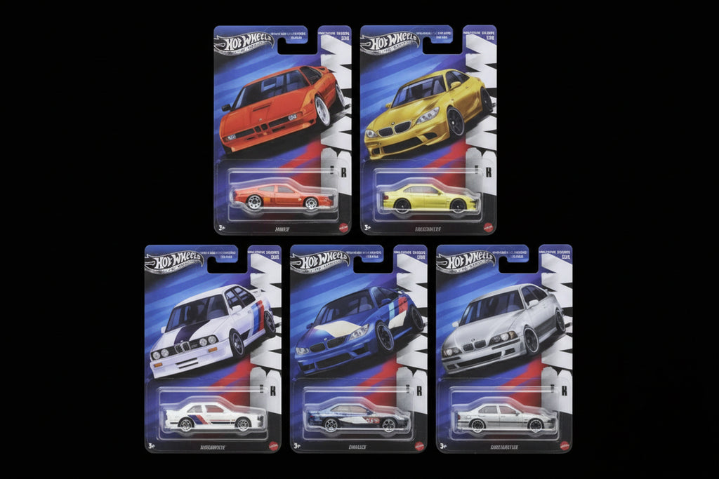 Hot Wheels 2025 Silver Series – BMW 5-Car Set (Complete Collection)